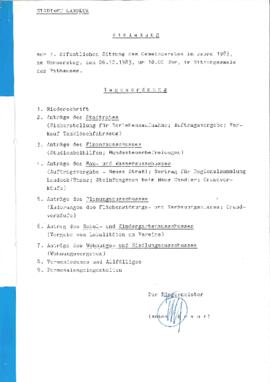 Gemeinderatsprotokoll 7/83