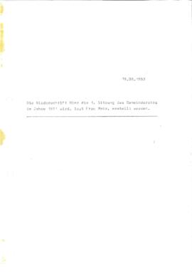 Gemeinderatsprotokoll 1/71