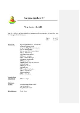 Gemeinderatsprotokoll 7/11