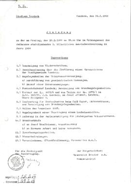 Gemeinderatsprotokoll 1/64