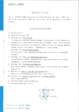 Gemeinderatsprotokoll 3/88