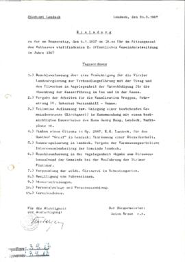 Gemeinderatsprotokoll 2/67