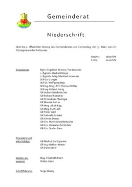Gemeinderatsprotokoll 2/11