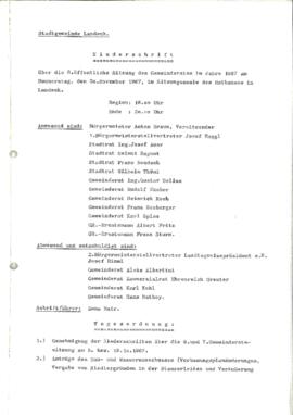 Gemeinderatsprotokoll 8/67