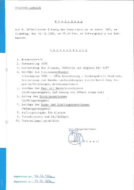 Gemeinderatsprotokoll 9/86