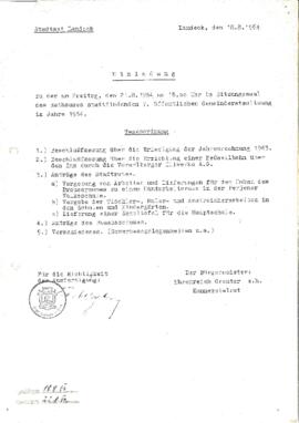 Gemeinderatsprotokoll 7/64