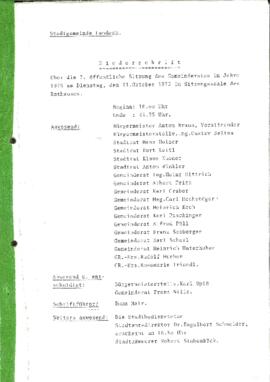 Gemeinderatsprotokoll 7/75