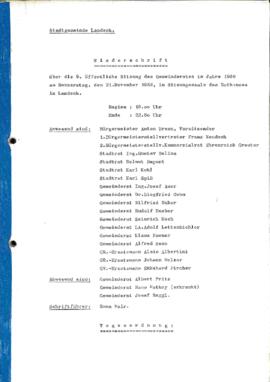 Gemeinderatsprotokoll 9/68