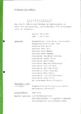 Gemeinderatsprotokoll 8/75
