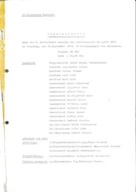 Gemeinderatsprotokoll 6/72