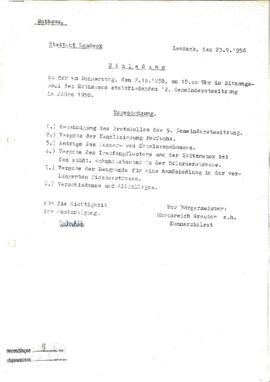 Gemeinderatsprotokoll 12/58