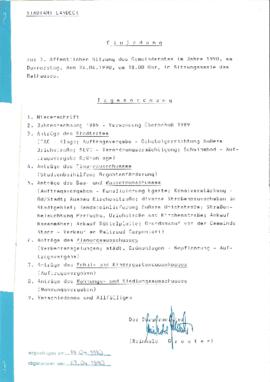 Gemeinderatsprotokoll 3/90