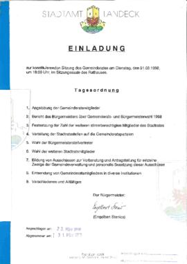 Gemeinderatsprotokoll 3/98