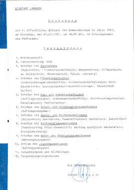 Gemeinderatsprotokoll 4/81