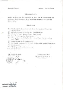 Gemeinderatsprotokoll 1/66