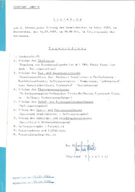 Gemeinderatsprotokoll 2/89
