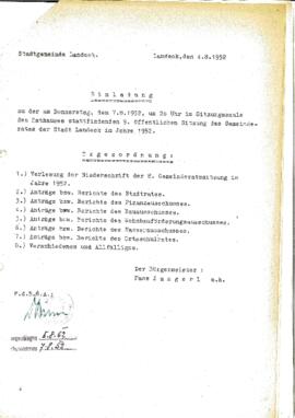 Gemeinderatsprotokoll 9/52