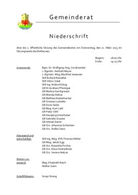 Gemeinderatsprotokoll 2/13