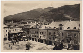 Lienz, Kaiser Josefplatz mit Hotel Post